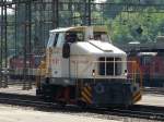 Greuter AG - Diesellok Tm 2/2 237 906-3 bei der Durchfahrt im Bahnhof von Arth-Goldau am 23.05.2009