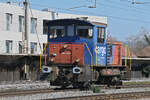 Tm 232 136-2 durchf�hrt am 18.03.2026 solo den Bahnhof Kaiseraugst.