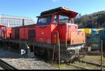 ex SBB - Bm 4/4  18424 abgestellt in einem Eingezäunten Areal in Biel am 01.03.2026 ... Standort ausserhalb der Geleise