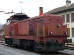 SBB Cargo - Bm 4/4 18414 im Gterbahnhof von Biel/Bienne am 13.01.2008