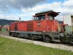 SBB - Fahrzeugausstellung bei der SBB im Depotareal Biel/Bienne mit der Lok Bm 4/4 18441 anlsslich der 150 Jahre Feier des Jurabogens am 26.09.2010  