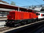 SBB - Rangierlok Bm 4/4 18415 im Personenbahnhof Bern am 09.04.2011