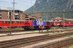 SBB Cargo Mak/Vossloh G 1700 BB Am 843 054-8 rangiert in Mendrisio am 31. Juli 2006.