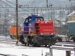 SBB - Diesellok Am 843 084-5 abgestellt im Gterbahnhof von Winterthur am 10.01.2010