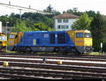 Scheuchzer Geleisbau - Lok 92 85 88 40 002-0 Abgestellt im Bahnhofsareal von Lyss am 11.07.2020
