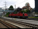 SBB - Loks 841 005-2 mit 841 003-7 bei der durchfahrt im Bahnhof Zollikofen am 06.08.2019