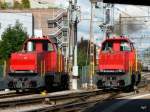 SBB - Dieselloks Am  841 001-1 und Am  841 003-7 in Thun am 10.09.2010