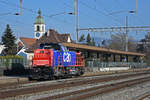Am 843 068-8 durchfährt den Bahnhof Rupperswil. Die Aufnahme stammt vom 13.01.2022.