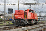 Am 843 023-3 durchfährt am 31.03.2023 solo den Bahnhof Pratteln.