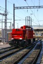 Die 843 041-5 im Bahnhof von Basel SBB aufgenommen am 03.01.2010