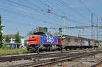 Am 843 066-2, durchfährt den Bahnhof Pratteln. Die Aufnahme stammt vom 22.05.2017.