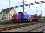 SBB - Lokzug Am 843 055-5 unterwegs in Pratteln am 05.10.2023 ..