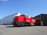 Am 841 041-5 am 5.6.2010 anlsslich dem Tag der offenen Tr bei Stadler in Altenrhein. Obwohl diese Lok nicht direkt mit Stadler zu tun hat, wurde sie fr berfhrungen des Dosto RV genutzt, der noch keine Traktonseinrichtungen besitzt.