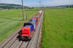 Am 843 087 mit GZ bei Kiesen auf dem Weg nach Thun am 09.06.2010.