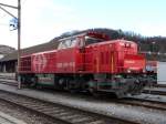 SBB - Am 843 027-4 abgestellt in Olten am 05.01.2014