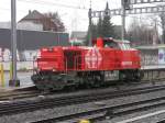 SBB - Am 843 002-7 in Lyss am 02.02.2014