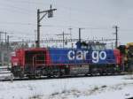 SBB - Am 843 082-9 abgestellt im SBB Güterbahnhof Biel am 01.02.2015