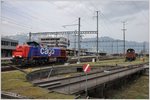 Am 843 066-2 und Em 3/3 18838 in Buchs SG. (05.04.2016)