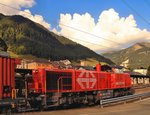 SBB Am 843 019 am Tanklöschzug in Airolo.