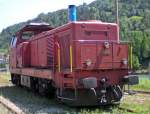 SBB-Cargo: Die Bm 4/4 18412 steht am 29.5.09 in Airolo auf einem Nebengleis.