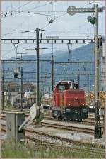 Bm 4/4 18443 im Rangierbahnhof Biel/Bienne. 
8. Mai 2009