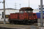 Die Em 830 838 (18838) steht im Bahnhof Buchs SG abgestellt.