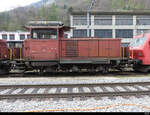 OeBB / ex SBB - Em 3/3  18829 abgestellt im Bahnhofsareal in Klus am 15.04.2022