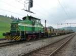 Makies AG - Rangierlok Em 3/3 1  837 816-8 mit Gtterwagen in Betriebsareal der Maikies AG in Gettnau .. Foto vom 02.08.2008