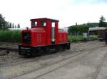 Eine Diema Diesellok der Schinznacher Baumschulbahn ist am 26.6.2006 in Schinznach abgestellt.