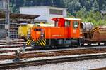 RhB Rangierlok Tm 2/2 117 am 06.07.26 in Thusis