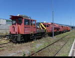 SBB - Tm 232 040-6 mit einem LRZ abgestellt im Güterbahnhof von Biel am 16.07.2022