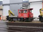 SBB - Rangierlok Tm 2/2  232 003-4 im Areal der SBB Werkstätte in Biel am 14.12.2014