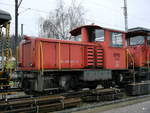 SBB - Tm 2/2  8770 abgestellt im Güterbahnhof von Biel am 31.03.2018