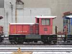 SBB - Tm 2/2 8795 im Areal des SBB Industriwerkes Biel am 03.02.2013 ..