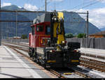 SBB - Baudienst Tm 2/2  234 206-1 bei der Durchfahrt im Bahnhof von Giubiasco am 17.07.2020