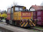 tpf / Bhlmann - Moyse Rangierlokabegestellt im Bahnhof von Mnchenwiler am 04.04.2010