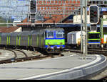 BLS - 420 504 mit Personenzug bei der einfahrt im Bahnhof Spiez am 22.09.2019