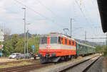 DSF Re 4/4'' 11141 erreicht am 16.8.2026 Koblenz mit einem Extrazug aus B�lach anl�sslich dem 150 j�hrigen Jubil�um der Strecke Winterthur - B�lach - Koblenz.