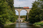 DSF Re 4/4 II 11141 / Glattbrücke Zweidlen, 16. August 2026<br>
Extrafahrten Koblenz - Bülach zum Streckenjubiläum 150 Jahre Winterthur - Koblenz.