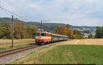 DSF Re 4/4 II 11141 / Rümikon, 16. August 2026<br>
Extrafahrten Koblenz - Bülach zum Streckenjubiläum 150 Jahre Winterthur - Koblenz.