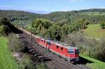 SBB 11199 + 11164, Hornussen, 07.10.2025.
