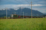 Re 420 11161 mit NJ 2 am 18.04.2026 um 18:39 bei Siebnen-Wangen