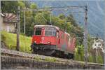 Die SBB Re 4/4 II 11294 (Re 420 294-1)  100 Jahre Zirkus Knie  ist als Lokfahrt kurz nach Villeneuve auf dem Weg in Richtung Lausanne. 

19. Mai 2026