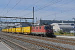 Re 420 261-0 durchf�hrt am 28.09.2026 mit dem Postzug den Bahnhof Rupperswil.