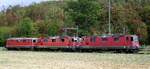 abgestellte Re 420 der SBB in Full-Reuenthal Kanton Aargau, die Universal E-Lok wurde in der Schweiz von 1964-85 gebaut und ist weiterhin im Einsatz, Sept.2026