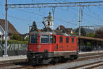 Re 4/4 II 11195 durchf�hrt am 28.09.2026 solo den Bahnhof Rupperswil.
