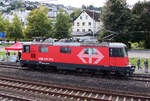 Lok Re 420 220 beim Eisenbahnfest '150 Jahre Zürichseebahn' in Richterswil.