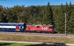 Re 420 212 und Re 420 227 am Zugschluss mit der S 19961 (Dietikon - Pf�ffikon ZH) bei Illnau 4.9.26