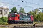 Re 420 345-1 durchf�hrt am 16.07.2026 solo den Bahnhof Pratteln.