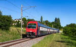 Re 450 002 als  S 20466 (Zug - Schaffhausen / Thayngen) bei Dachsen 29.5.26
